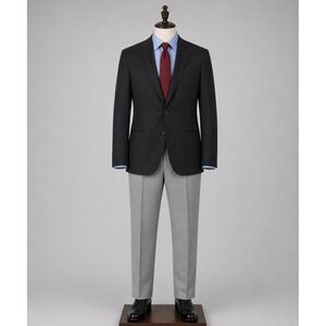 J.Crew Ludlow Suit Jacket Mens 42R Charcoal Gray 100% Wool Blazer Two-Button